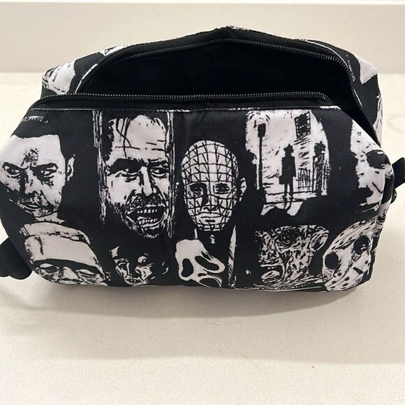 Unisex Cosmetic Bags Horror Icons Makeup Pouch Travel Toiletry Storage Bag - Picture 9 of 10